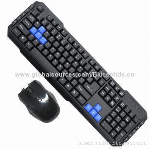 Wireless Mouse and Keyboard, Available for PC and Notebook, Supports Multiple Languages